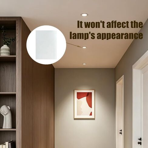 6 Pcs Light Diffuser Sheet Adhesive Sticker, Diffusion Cover Sheet Anti-Glare, Lighting Diffusion Sticker for Soften LED Downlight Ceiling Lighting LED Panel (11.8x8.2 Inches) in Kuwait