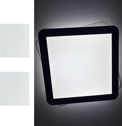 6 Pcs Light Diffuser Sheet Adhesive Sticker, Diffusion Cover Sheet Anti-Glare, Lighting Diffusion Sticker for Soften LED Downlight Ceiling Lighting LED Panel (11.8x8.2 Inches) in Kuwait
