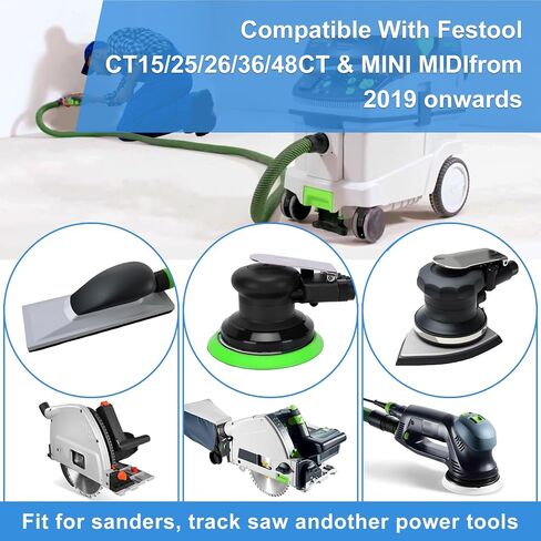 Vacuum Hose D27/32 X 3.5M(11.5Ft) for Dust Extractor Hose, Compatible With Festool Ct 26/36/48 Ct 15/25 CT MINI and CT MIDI, Heavy-Duty Hose with Dust Extractor Hose in Kuwait