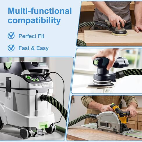 Vacuum Hose D27/32 X 3.5M(11.5Ft) for Dust Extractor Hose, Compatible With Festool Ct 26/36/48 Ct 15/25 CT MINI and CT MIDI, Heavy-Duty Hose with Dust Extractor Hose in Kuwait