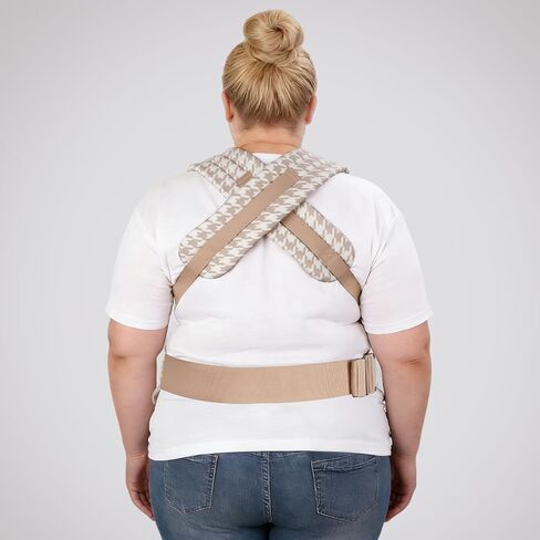 Houndstooth Cotton Ergonomic Baby Carrier,3 Carry Positions | IHDI Hip Healthy Certified ergonomic seat, fits babies 11–44 lbs / 3–36 months for newborn to toddler daily use in Kuwait