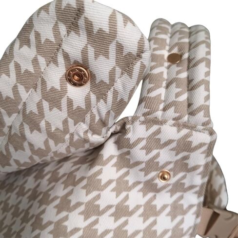 Houndstooth Cotton Ergonomic Baby Carrier,3 Carry Positions | IHDI Hip Healthy Certified ergonomic seat, fits babies 11–44 lbs / 3–36 months for newborn to toddler daily use in Kuwait