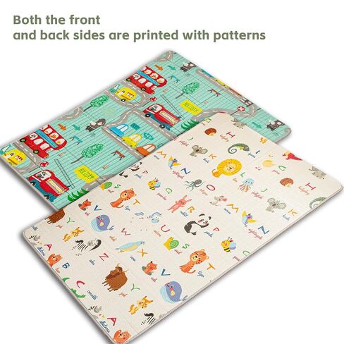 Foldable Soft Foam Play Mat, Baby Play Mat (Animal Wonderland) in Kuwait