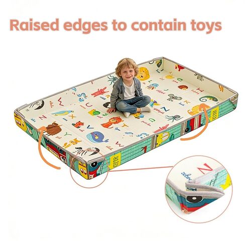 Foldable Soft Foam Play Mat, Baby Play Mat (Animal Wonderland) in Kuwait