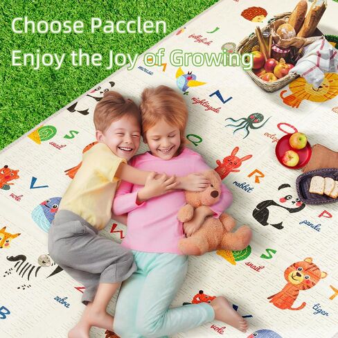Foldable Soft Foam Play Mat, Baby Play Mat (Animal Wonderland) in Kuwait