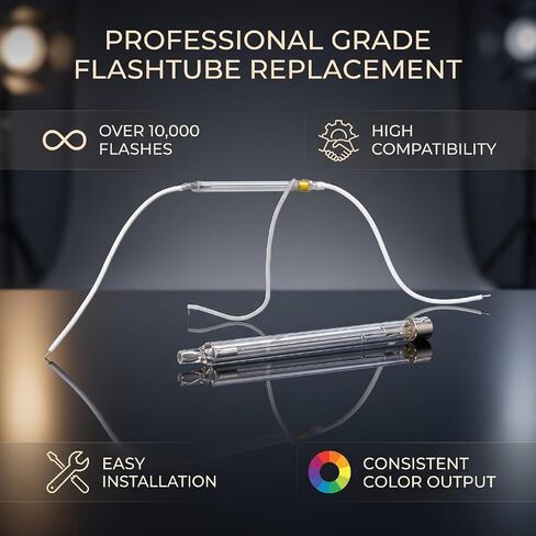 Yoidesu Replacement Flash Tube for V850 V860 V860II V1 TT685 TT600 Flash Units, Original Technology Long Lifespan, Photography Repair Accessory for Studio Outdoor Filming in Kuwait