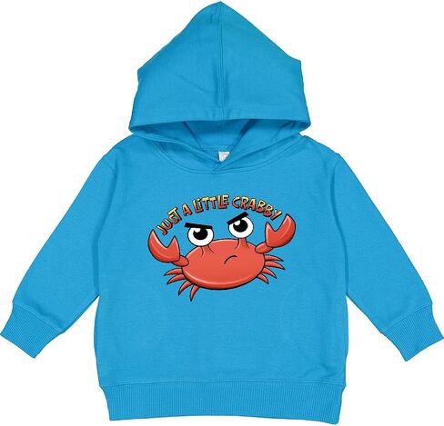 inktastic Just a Little Crabby- Cute Crab Toddler Hoodie in Kuwait