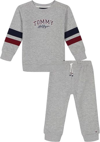 Tommy Hilfiger Baby Boys' 2-piece Fleece Set, Sweatshirt and Jogger Sweatpant in Kuwait