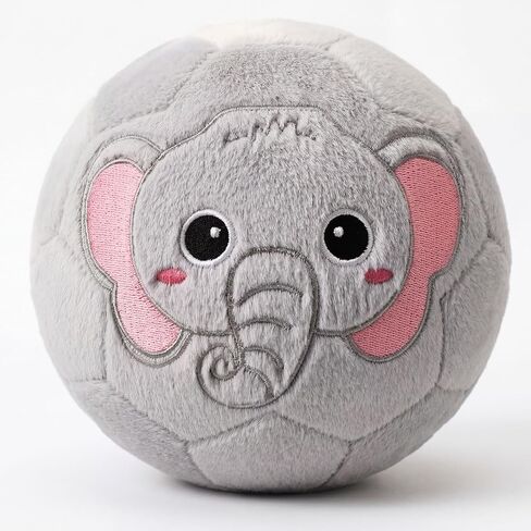 Indoor Soccer Ball for Toddlers, Silent Inflatable Soft Soccer Ball, Elephant Animal Plush Toy with Air Pump for Kids Boys Girls Birthday Gift in Kuwait