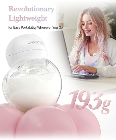 Smart Double Sides Wearable Breast Pump, Electric Bilateral Breast Pump, 2 Modes 9 Levels, Low Noise Painless Rechargeable Wireless Electrical in Saudi Arabia