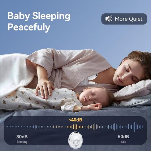 Hands Free Breast Pump Wearable MY-375 - Strong Suction, Low Noise, Portable Electric Breast Pump with 4 Mode & 12 Levels - 19/21/24mm Insert/Flange, 2 Pack (White) in Kuwait