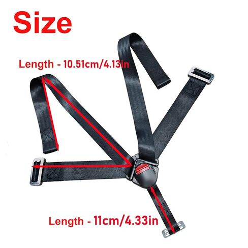 5-Point Chest Harness Clip, Universal Harness Buckle Replacement, Adjustable Safety Fastener for Stroller in Kuwait