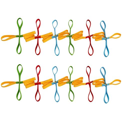 Okllen 2 Pieces Safety Walking Rope with 12 Colorful Handles, Outdoor Daycare Rope for Preschool Daycare Teacher, Nursery, Kindergarten in Kuwait