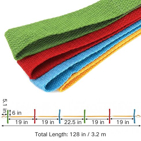 Okllen 2 Pieces Safety Walking Rope with 12 Colorful Handles, Outdoor Daycare Rope for Preschool Daycare Teacher, Nursery, Kindergarten in Kuwait