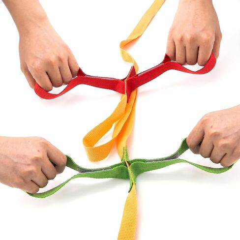Okllen 2 Pieces Safety Walking Rope with 12 Colorful Handles, Outdoor Daycare Rope for Preschool Daycare Teacher, Nursery, Kindergarten in Kuwait