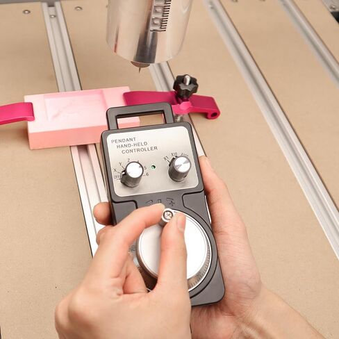 NBX-5040 CNC Router Machine + 4th Axis Rotary Module Kit + 5 Axis CNC MPG Handwheel Controller + Dust Shoe in Kuwait