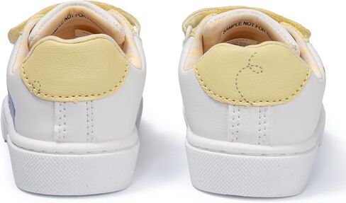 Disney Infant Sneakers - Winnie The Pooh and Minnie Mouse Baby Court Sneakers with a Hook and Loop Closure, Yellow, Size 6 Toddler in Kuwait