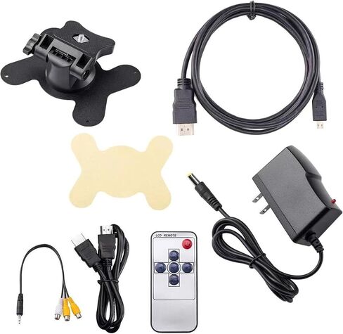 7inch HD LCD Monitor, IPS 1024X600 Resolution Screen, Car Rearview Cameras Monitor with HDMI VGA, 2 Video Input for Backup Camera for Car DVD VCR PC Laptop Raspberry Pi in Kuwait