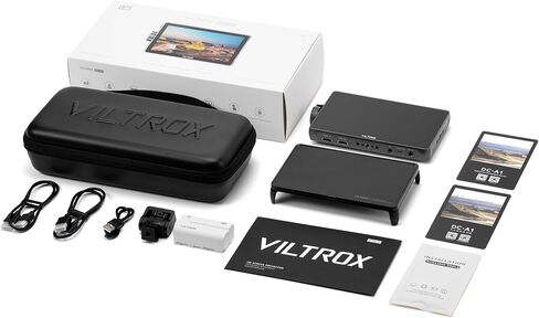VILTROX DC-A1 2800Nits 7" Touchscreen Camera Field Monitor Sunshade Battery | 7 Inch Full HD 1920x1080 IPS 4K HDMI Loop In/Out 3D LUT Waveform Vectorscope Histogram Focus Peaking Zebra for Video Shooting in Kuwait
