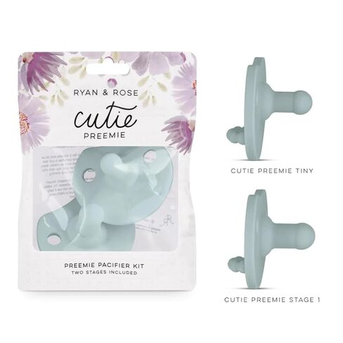 Ryan & Rose Cutie PAT Pacifier Teether (Preemie Kit, Mist) in Kuwait