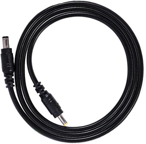 Chewproof Power Cable for Solar Panel Connector,5.5x2.1 to 4.0x1.7 Male DC Plug, Compatible with Spypoint,Tactacam Reveal, Stealth Cam, Moultrie & Muddy Trail Cameras 79in/2M (1 Pack) in Kuwait