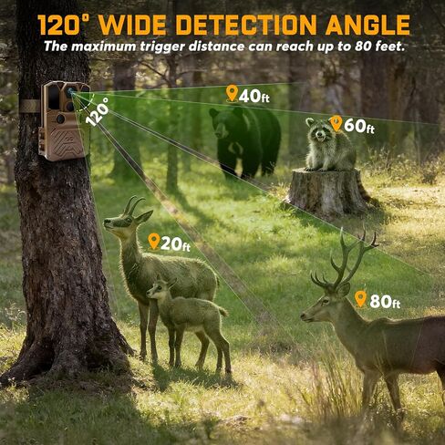 WOSODA 3 Pack Trail Cameras with Night Vision Motion Activated Waterproof,40MP Game Camera,2K HD Trail Cam with 32GB SD Card for Wildlife Monitoring,Outdoor Scouting & Security in Saudi Arabia