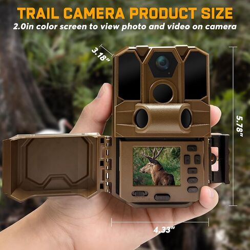 WOSODA 3 Pack Trail Cameras with Night Vision Motion Activated Waterproof,40MP Game Camera,2K HD Trail Cam with 32GB SD Card for Wildlife Monitoring,Outdoor Scouting & Security in Saudi Arabia