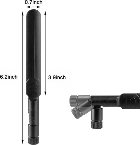 8dBi RP-SMA Male 3G 4G LTE Cellular Trail Camera Long Range Antenna Compatible with Spypoint Link Micro Link Dark Link S Link EVO Tactacam Stealth Cam Camera Cellular Trail Camera (Pack of 2) in Kuwait