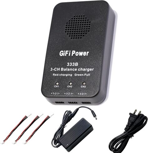MaximalPower 3-in-1 Battery Balance Charger for Yuneec Q500 LiPo Batteries | 45-Minute Charging with Plug-and-Play Function Simultaneous Charge for Quick Charging (Charger ONLY) in Kuwait