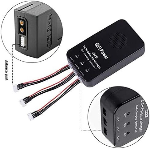 MaximalPower 3-in-1 Battery Balance Charger for Yuneec Q500 LiPo Batteries | 45-Minute Charging with Plug-and-Play Function Simultaneous Charge for Quick Charging (Charger ONLY) in Kuwait