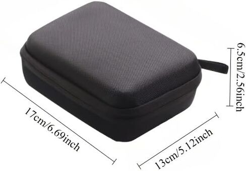 EVA Hard Shell Action Camera Storage Case - Shockproof Protective Travel Bag for Compact Action Cameras - Black Accessory Organizer in Kuwait