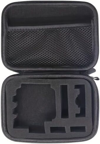 EVA Hard Shell Action Camera Storage Case - Shockproof Protective Travel Bag for Compact Action Cameras - Black Accessory Organizer in Kuwait