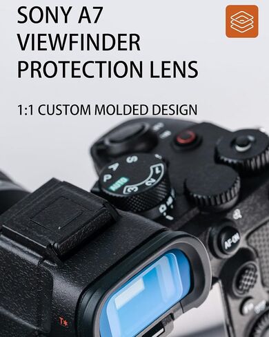 Viewfinder protection lens for SONY A7M5/R5/M4/S3,A1/A1IIA9II，optical glass, scratch-resistant and wear-resistant, water-resistant and oil-repellent (A1II/A1/A9III) in Kuwait