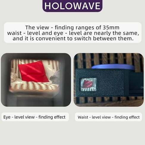 35mm Mini Waist-Level and Eye-Level Integrated Viewfinder | Waist & Eye-Level, 4:3 Aspect Ratio, Bright Optical View, Hot & Cold Shoe, Compact & Portable in Kuwait