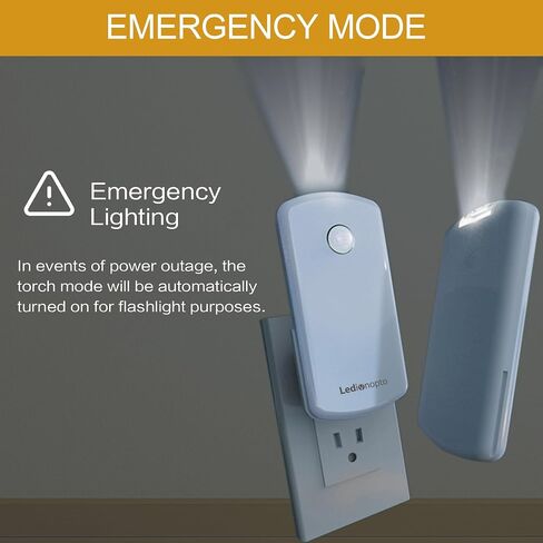 Night Light Plug into Wall with Motion Sensor, Auto On/Off, Portable with 3 Adjustable Modes, Nightlight for Kids, Nursery, Bedroom, Bathroom and Hallway (2 Pack) in Kuwait