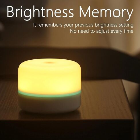 RTSU Nursery Night Light for Baby, Touch Activated, Magnetic Charging | Stepless Dimmable, Brightness Memory, Glow Ring, Bedside Lamp in Kuwait