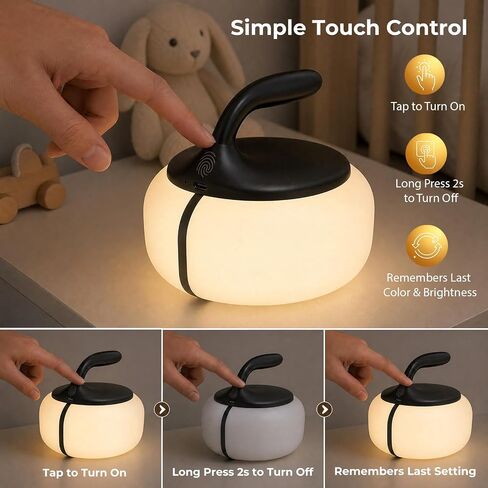 cozoo RGB Rechargeable Touch Baby Nursery Night Light Feeding Diaper Travel in Kuwait