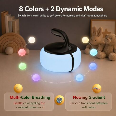 cozoo RGB Rechargeable Touch Baby Nursery Night Light Feeding Diaper Travel in Kuwait