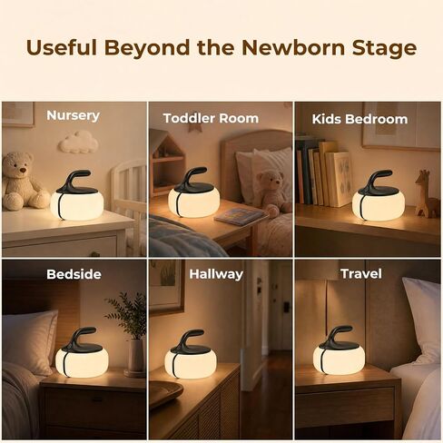 cozoo RGB Rechargeable Touch Baby Nursery Night Light Feeding Diaper Travel in Kuwait