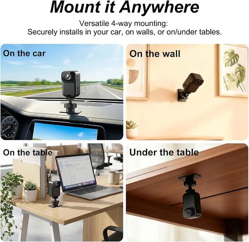 AEZ Body Camera with Audio & Video Recording, 1080P HD Wearable POV Camera with Night Vision, 460-Min Battery, WiFi App Control, Portable Action Camera for Vlogging Travel Work Security (No SD Card) in Kuwait