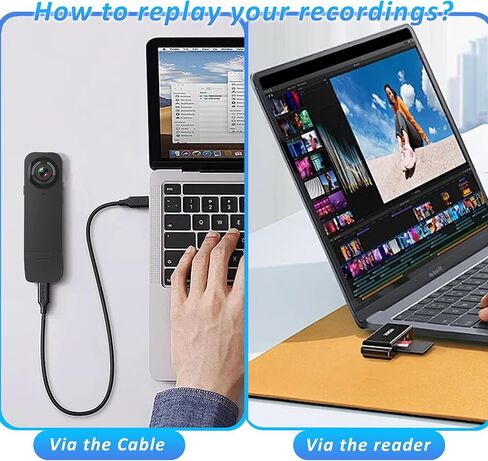 Mini Body Camera with Audio & Video Recording - Small POV Cam 1080P with 64G Card - Wearable Personal Portable Cameras Recorder DV - Night Version Camcorder for Security Work Records Guard Traveling in Kuwait