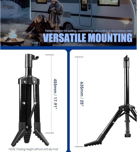 Bewinner Tripod Mount for Starlink V2 / V1, Stainless Steel Foldable Tripod Mount, Portable Mounting Kit for Camping RV Travel Yacht, Bewinnerfha9k27vb5 in Kuwait