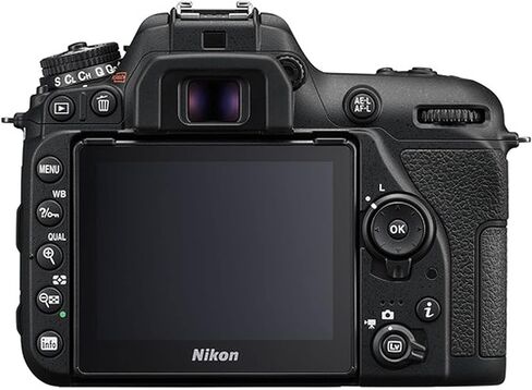 Nikon D7500 DSLR Camera Kit with 18-55mm VR Lens + 420-800mm Super Telephoto Lens + 128GB Memory, LED Light, Microphone, Spare Battery, Filters, Case, Tripod, and More (45pc Video Bundle) (Renewed) in Kuwait