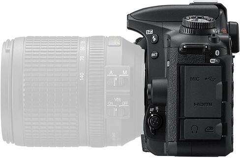 Nikon D7500 DSLR Camera Kit with 18-55mm VR Lens + 420-800mm Super Telephoto Lens + 128GB Memory, LED Light, Microphone, Spare Battery, Filters, Case, Tripod, and More (45pc Video Bundle) (Renewed) in Kuwait