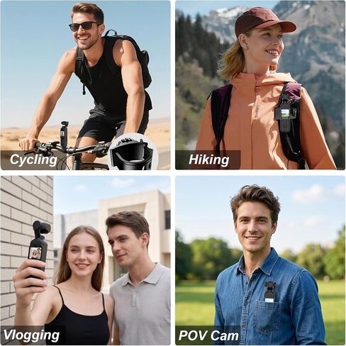 Body Camera with Audio & Video Recording Vlogging Camera Handheld POV Cameras with 270° Rotating Lens 1080P Pocket Body Cam with External Charging Pod Portable Video Recorder for Outdoor/Sports-32GB in Kuwait