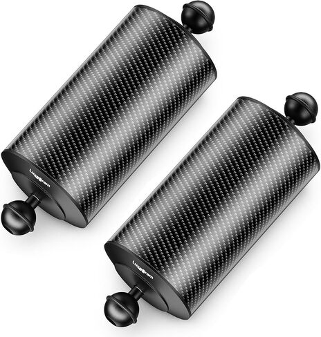 Luxagram 2PCS D80mm 8" Carbon Fiber Buoyancy Arm for Underwater Photography, Buoyancy Provided 620g, Professional Float Arm, Fits Camera Housing, Diving Tray, Video Light & Strobe in Kuwait