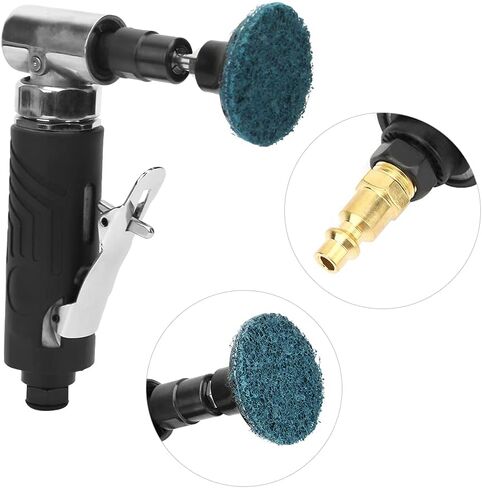 Angle Die Grinder, Comfortable Handle Grip 90 Degree 1/4 Air Grinder, Low Noise Pneumatic Angle Die Grinder 20000 RPM for Glass Hardware in Kuwait