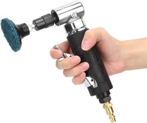 Angle Die Grinder, Comfortable Handle Grip 90 Degree 1/4 Air Grinder, Low Noise Pneumatic Angle Die Grinder 20000 RPM for Glass Hardware in Kuwait