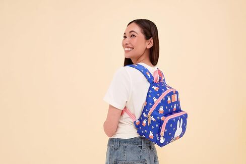 JuJuBe Miffy Flower Fields Mini Backpack Purse for Women, Small Lightweight Backpack with Zipper Pockets, Everyday Travel Bag for Work Shopping in Kuwait