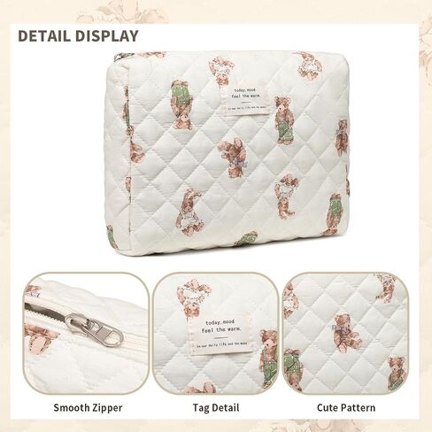 Diaper Bag Organizer Pouches - 2 Pack, Small Diaper Bag Mini Purse | Travel Baby Bag for Boys & Girls, Off White in Kuwait